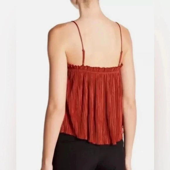 MADEWELL Nicole Ruffle Pleated Tank / Size Small / - Picture 2 of 10